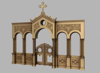 Iconostasis (IKN_0220) 3D model for CNC machine